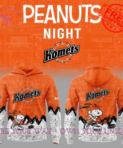 Fort Wayne Komets 75th Anniv Peanuts Night Limited Edition Hoodie