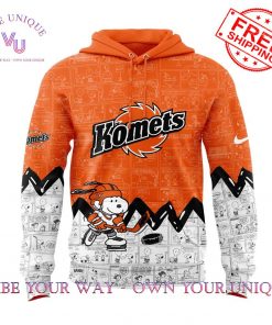 Fort Wayne Komets 75th Anniv Peanuts Night Limited Edition Hoodie