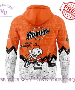 Fort Wayne Komets 75th Anniv Peanuts Night Limited Edition Hoodie