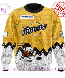 Fort Wayne Komets 75th Anniversary Peanuts Night Special Edition Sweatshirt