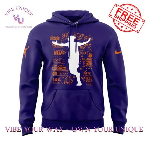 Goat Diana Taurasi Phoenix Mercury White Mamba Limited Edition Hoodie
