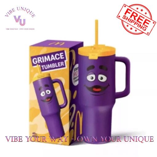 Grimace Purple McDonalds 2025 Exclusive Special Edition 40 Oz Tumbler