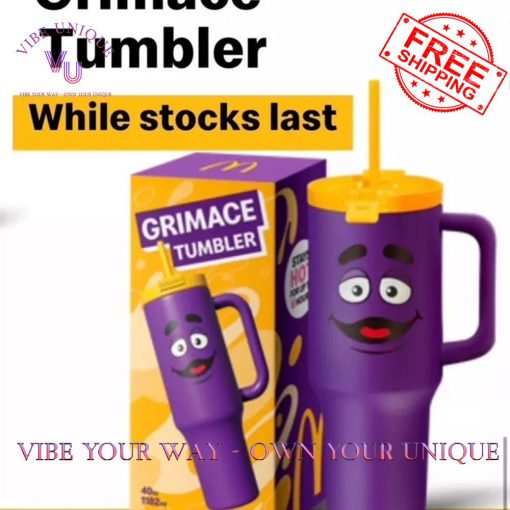 Grimace Purple McDonalds 2025 Exclusive Special Edition 40 Oz Tumbler