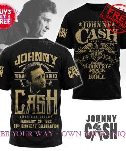 Johnny Cash The Man In Black Retro Limited Editon Shirt Collection