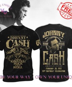 Johnny Cash The Man In Black Retro Limited Editon Shirt Collection