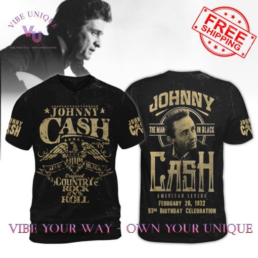 Johnny Cash The Man In Black Retro Limited Editon Shirt Collection