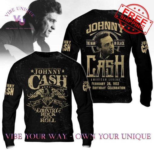 Johnny Cash The Man In Black Retro Limited Editon Shirt Collection