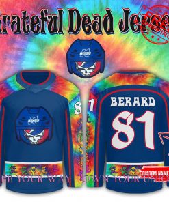 Kalamazoo Wings Grateful Dead Night Custom Name Limited Edition Hockey Jersey