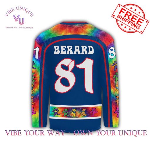 Kalamazoo Wings Grateful Dead Night Custom Name Limited Edition Hockey Jersey