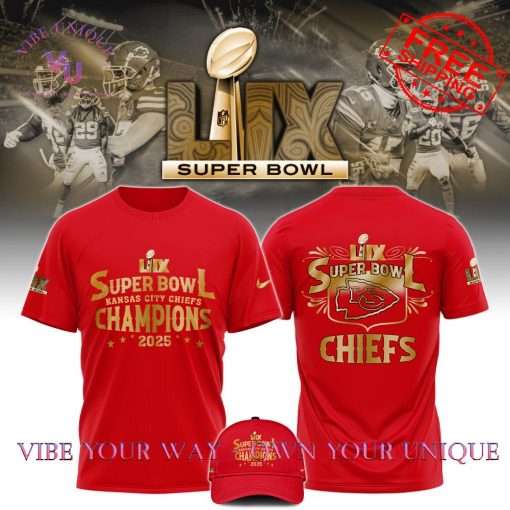 Kansas City Chiefs Champions Super Bowl 2025 Premium Special Edition T-Shirt