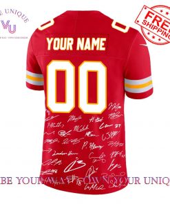 Kansas City Chiefs Champions Super Bowl 2025 Signature Custom Name Limited Edition Jersey 3