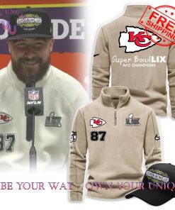 Kansas City Chiefs Super Bowl 2025 Premium Limited Edition Beige Sweatshirt