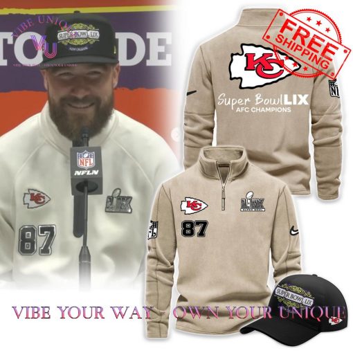 Kansas City Chiefs Super Bowl 2025 Premium Limited Edition Beige Sweatshirt