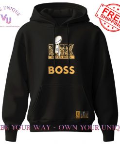 Kansas City Chiefs Super Bowl LIX BOSS Premium Special Edition Black Hoodie