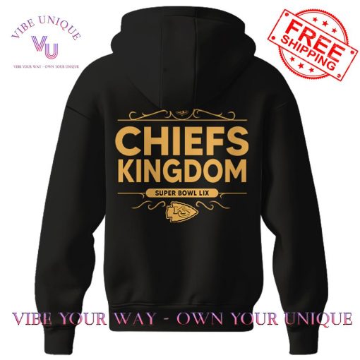 Kansas City Chiefs Super Bowl LIX BOSS Premium Special Edition Black Hoodie