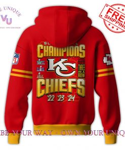 Kansas City Chiefs Super Bowl LIX Champions 3 Peat Limited Edition Hoodie