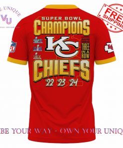 Kansas City Chiefs Super Bowl LIX Champions 3 Peat Limited Edition T Shirt