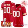 Chiefs Super Bowl LIX Patch Gold Vapor Premium Special Edition Custom Jersey