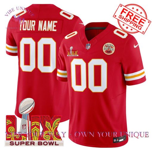 Kansas City Chiefs Super Bowl LIX Patch Vapor Premium Special Edition Jersey