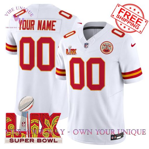 Kansas City Chiefs Super Bowl LIX Patch Vapor Premium Special Edition Jersey