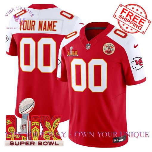 Kansas City Chiefs Super Bowl LIX Patch Vapor Premium Special Edition Jersey