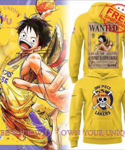 LA Lakers Luffy Wanted Special Edition Hoodie