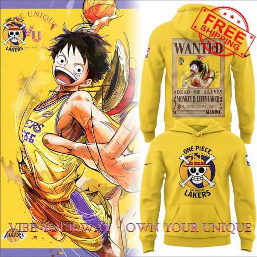 LA Lakers Luffy Wanted Special Edition Hoodie