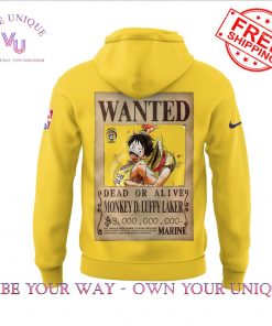 LA Lakers Luffy Wanted Special Edition Hoodie