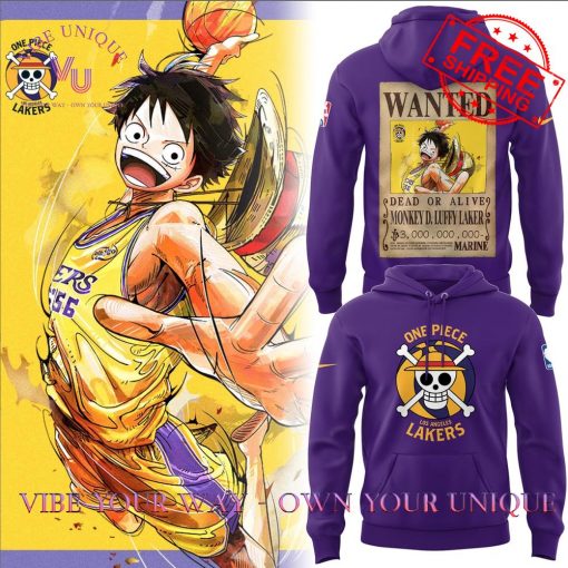 LA Lakers Luffy Wanted Special Edition Hoodie