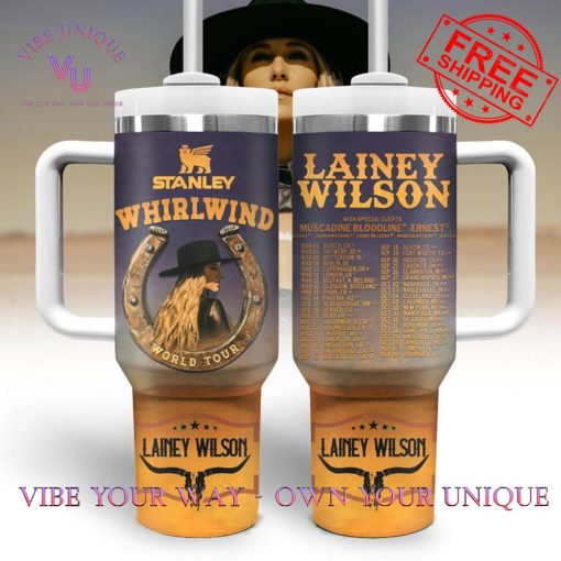 Lainey Wilson Whirlwind World Tour 2025 Limited Edition Stanley Tumbler