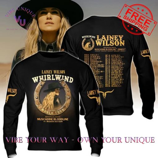 Lainey Wilson Whirlwind World Tour 2025 Official Concert Shirt Collection