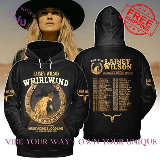 Lainey Wilson Whirlwind World Tour 2025 Official Concert Shirt Collection