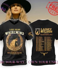 Lainey Wilson Whirlwind World Tour 2025 Official Concert Shirt Collection