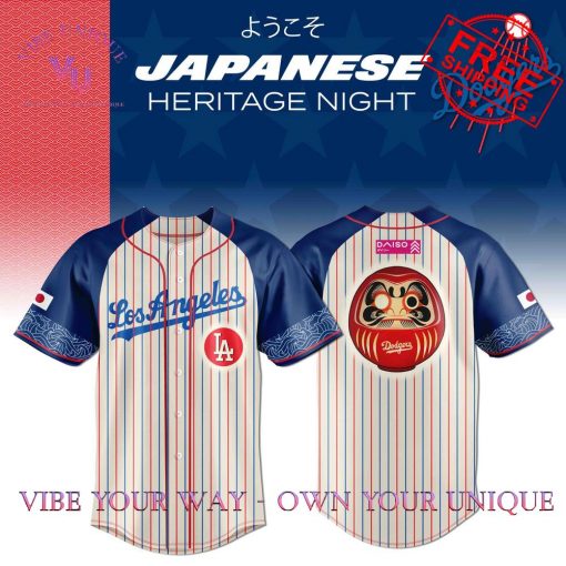 Los Angeles Dodgers Japanese Heritage Night Limited Edition Baseball Jersey