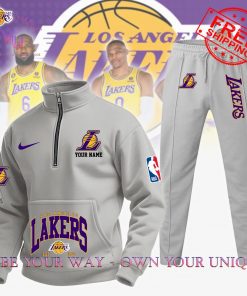 Los Angeles Lakers NBA Personalized Limited Edition Multicolor Half Zip Hoodie