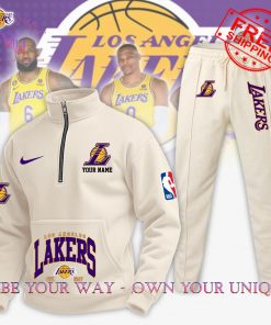 Los Angeles Lakers NBA Personalized Limited Edition Multicolor Half Zip Hoodie