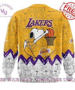 Los Angeles Lakers Peanuts Night 75th Anniv Limited Edition Sweatshirt