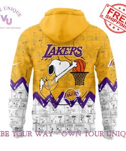 Los Angeles Lakers Peanuts Night 75th Anniversary Limited Edition Hoodie Set