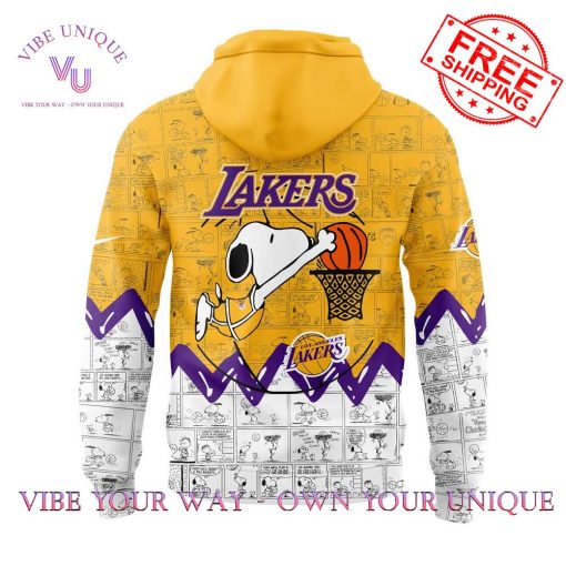 Los Angeles Lakers Peanuts Night 75th Anniversary Limited Edition Hoodie Set