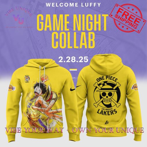 Los Angeles Lakers X One Piece Special Edition Hoodie