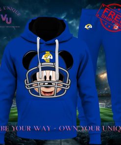 Los Angeles Rams NFL Mickey Mouse Special Edition Multicolor Half Zip Hoodie