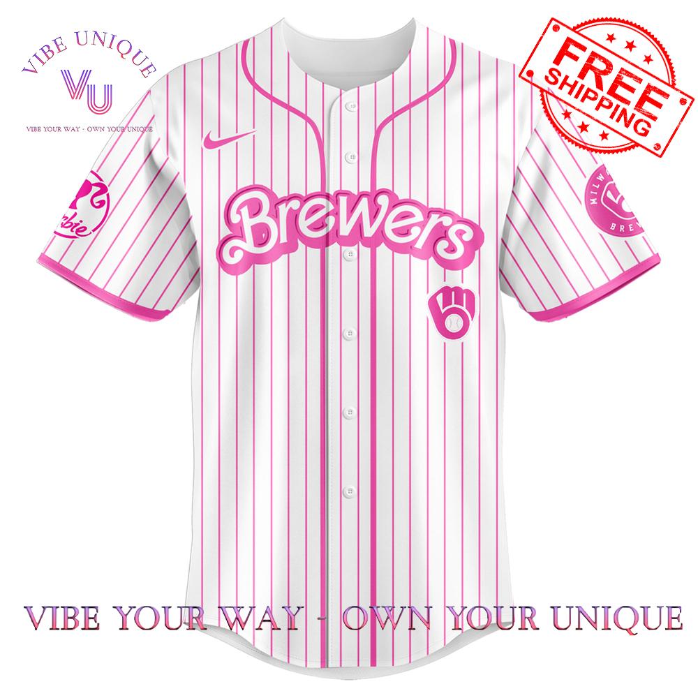 Milwaukee Brewers Barbie Night Game Special Jersey Milwaukee Brewers Barbie Night Game Special Jersey