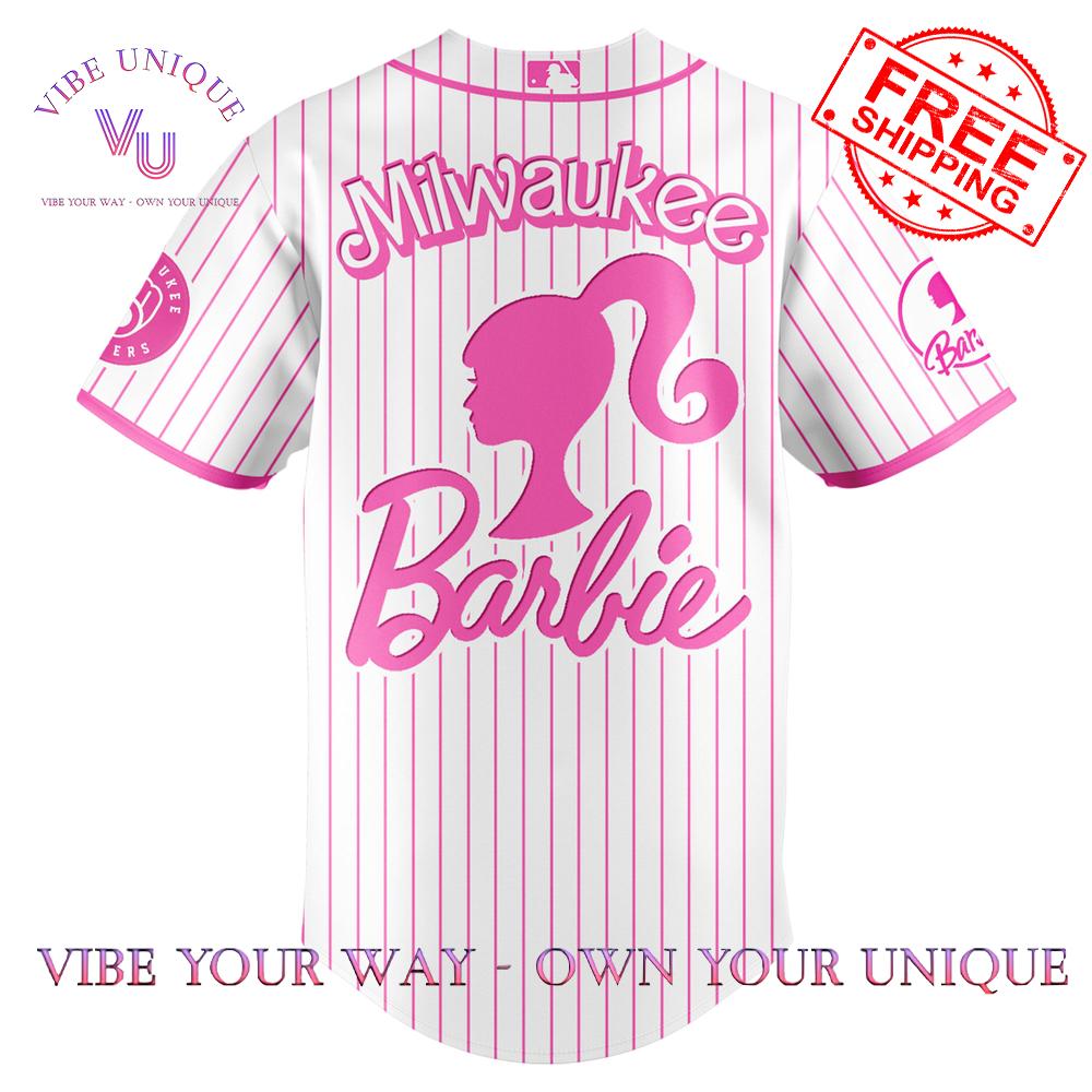 Milwaukee Brewers Barbie Night Game Special Jersey Milwaukee Brewers Barbie Night Game Special Jersey