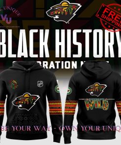 Minnesota NHL Wild Black History Celebration Limited Edition Hoodie Set