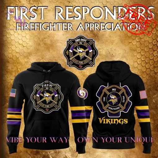 Minnesota Vikings X Firefighter Appreciation Night Limited Edition Hoodie