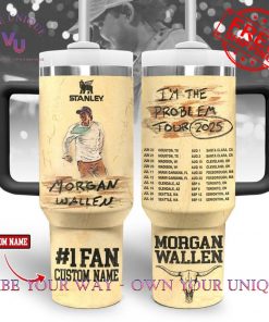 Morgan Wallen Problem Tour 2025 Custom Name Limited Edition Stanley Tumbler