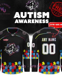 Motor City Rockers Austism Awareness 2025 Special Edition Hookey Jersey