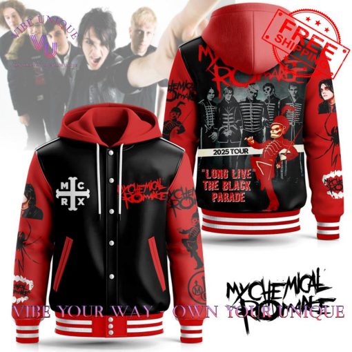 My Chemical Romance 2025 Tour Long Live The Black Parade Special Edition Baseball Jacket