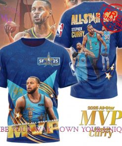 NBA Stephen Curry MVP All Star 2025 Limited Edition Navy Blue Shirt Collection