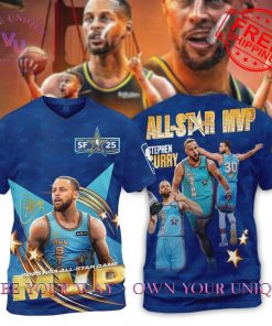 NBA Stephen Curry MVP All Star 2025 Limited Edition Navy Blue Shirt Collection